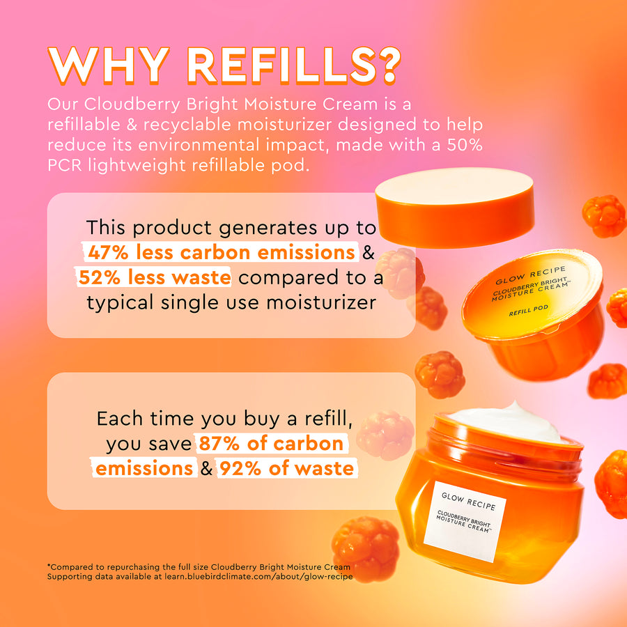 nachfüllbare feuchtigkeitscreme „cloudberry bright